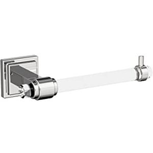 Amerock BH36061C26 Clear/Chrome Single Post Toilet Paper Holder 7-1/16 in. (179 mm) Length Toilet Tissue Holder Glacio Bath Tissue Holder Bathroom Hardware Bath Accessories Amerock BH36061C26 Clear/Chrome Single Post Toilet Paper Holder 7-1/16 in. (179 mm) Length Toilet Tissue Holder Glacio Bath Tissue Holder Bathroom Hardware Bath Accessories