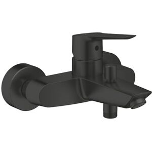Grohe Start Single-Lever Bath Mixer with Automatic Bath/Shower Diverter (Wall-Mounted, Metal Lever, 35 mm Ceramic Cartridge, Metal Wall Escutcheons, QuickSpanner Included), Matt Black, 322782432 Grohe Start Single-Lever Bath Mixer with Automatic Bath/Shower Diverter (Wall-Mounted, Metal Lever, 35 mm Ceramic Cartridge, Metal Wall Escutcheons, QuickSpanner Included), Matt Black, 322782432