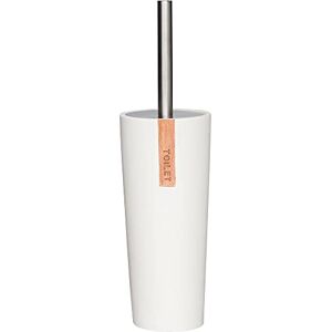 Sealskin Granada Toilet Brush and Holder, Polyresin, White, 9.7 x 35 x 9.7 cm Sealskin Granada Toilet Brush and Holder, Polyresin, White, 9.7 x 35 x 9.7 cm