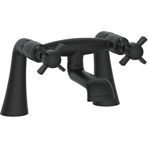 VeeBath Ripple Traditional Bath Filler Mixer Tap – Classic Matt Black Finish, Victorian Style, Dual Lever Control, Deck Mounted Bathroom Tap, G3/4" Inlet, Bath Sink Taps for Traditional Bathrooms VeeBath Ripple Traditional Bath Filler Mixer Tap – Classic Matt Black Finish, Victorian Style, Dual Lever Control, Deck Mounted Bathroom Tap, G3/4" Inlet, Bath Sink Taps for Traditional Bathrooms