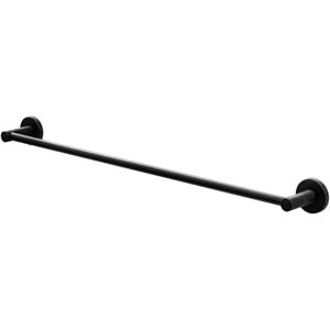 Amig Bathroom Towel Rail Mod. Gorliz-2 Wall-Mounted Towel Holder Screws Included 655 x 46 x 62 mm Stainless Steel and Zamak Matt Black Amig Bathroom Towel Rail Mod. Gorliz-2 Wall-Mounted Towel Holder Screws Included 655 x 46 x 62 mm Stainless Steel and Zamak Matt Black