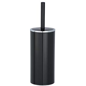 WENKO Inca Toilet Brush and Holder, ABS, Black/Chrome, 10.5 x 10.5 x 34 cm WENKO Inca Toilet Brush and Holder, ABS, Black/Chrome, 10.5 x 10.5 x 34 cm