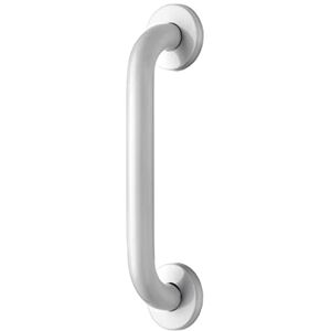 Croydex 300 mm Safety Support Rail Stainless Steel White Grab Bar for Bathroom Croydex 300 mm Safety Support Rail Stainless Steel White Grab Bar for Bathroom