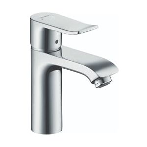 Hansgrohe Metris Modern Upgrade Easy Install 1-Handle 1-Hole 7-inch Tall Bathroom Sink Faucet in Chrome, 31080001, S Hansgrohe Metris Modern Upgrade Easy Install 1-Handle 1-Hole 7-inch Tall Bathroom Sink Faucet in Chrome, 31080001, S