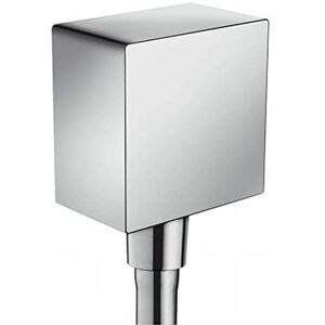 Hansgrohe 26455000 FixFit Wall Outlet Square with Non-Return Valve Chrome, Silver Hansgrohe 26455000 FixFit Wall Outlet Square with Non-Return Valve Chrome, Silver