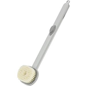 ZXSXDSAX Body Brush Long Handle Liquid Bath Brush Bathroom Body Brushes Body Back Bath Shower Sponge Exfoliating Scrub Massager Skin Cleaning Gadget(Color:Gray) ZXSXDSAX Body Brush Long Handle Liquid Bath Brush Bathroom Body Brushes Body Back Bath Shower Sponge Exfoliating Scrub Massager Skin Cleaning Gadget(Color:Gray)