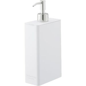 YAMAZAKI Home Shampoo Contemporary Bottle Pump for Shower Plastic Dispenser, ABS Resin, Stainless, Polyethelene, White, One Size YAMAZAKI Home Shampoo Contemporary Bottle Pump for Shower Plastic Dispenser, ABS Resin, Stainless, Polyethelene, White, One Size