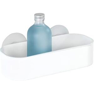 WENKO 21824100 Static-Loc® wall shelf Osimo White fixing without drilling, Polypropylene, 27 x 9.5 x 12 cm, White WENKO 21824100 Static-Loc® wall shelf Osimo White fixing without drilling, Polypropylene, 27 x 9.5 x 12 cm, White