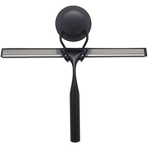 Croydex Stick 'n' Lock Self-Adhesive Black Shower Squeegee for Shower Doors or Window Cleaner Bathroom Accessory Sticky Pad Adheres to Most Flat Surfaces, Rust Free, All Fittings Included Croydex Stick 'n' Lock Self-Adhesive Black Shower Squeegee for Shower Doors or Window Cleaner Bathroom Accessory Sticky Pad Adheres to Most Flat Surfaces, Rust Free, All Fittings Included