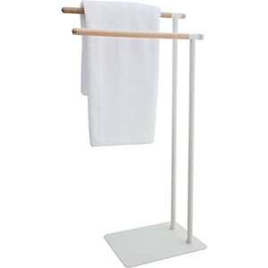 Sealskin Brix Towel Rack, Metal, Wood, White, 43 x 79.5 x 24 cm Sealskin Brix Towel Rack, Metal, Wood, White, 43 x 79.5 x 24 cm