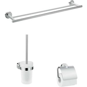 Hansgrohe 41727000 Logis Universal Bathroom Accessories Set, 3 Pieces, Chrome Hansgrohe 41727000 Logis Universal Bathroom Accessories Set, 3 Pieces, Chrome
