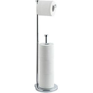 SunnyPoint Free Standing Bathroom Toilet Paper Holder Stand with Reserve, Reserve Area has Enough Space for Jumbo Roll (Chrome) SunnyPoint Free Standing Bathroom Toilet Paper Holder Stand with Reserve, Reserve Area has Enough Space for Jumbo Roll (Chrome)