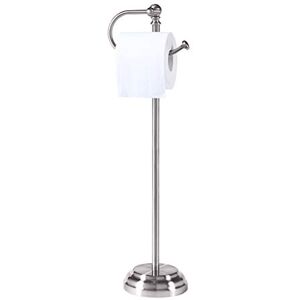 SunnyPoint Classic Bathroom Free Standing Toilet Tissue Paper Roll Holder Stand SunnyPoint Classic Bathroom Free Standing Toilet Tissue Paper Roll Holder Stand