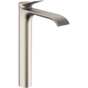 Hansgrohe Vivenis Modern 1-Handle 1-Hole 12-inch Tall Bathroom Sink Faucet in Brushed Nickel, 75042821 Hansgrohe Vivenis Modern 1-Handle 1-Hole 12-inch Tall Bathroom Sink Faucet in Brushed Nickel, 75042821