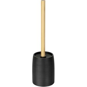 WENKO Set mod. Altavalle Freestanding Toilet Brush Stylish Bathroom Accessories Made of Polyresin and Bamboo Diameter 10.5 cm Height 38.5 cm Black Natural, Resin Plastic, 10,5 x 38,5 x 10,5 cm WENKO Set mod. Altavalle Freestanding Toilet Brush Stylish Bathroom Accessories Made of Polyresin and Bamboo Diameter 10.5 cm Height 38.5 cm Black Natural, Resin Plastic, 10,5 x 38,5 x 10,5 cm