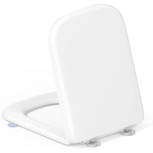 YEAUPE PRO Soft Close Toilet Seat White Square Toulet Seat with Slow Close & Quick Release, Adjustable Hinges, Easy Clean & Simple Install,Universal Bathroom WC Pan & Bowl Loo Cover 46.1*35.1*5.3cm YEAUPE PRO Soft Close Toilet Seat White Square Toulet Seat with Slow Close & Quick Release, Adjustable Hinges, Easy Clean & Simple Install,Universal Bathroom WC Pan & Bowl Loo Cover 46.1*35.1*5.3cm