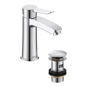 Bristan Apelo Eco Start Basin Mixer with Clicker Waste Chrome Bristan Apelo Eco Start Basin Mixer with Clicker Waste Chrome