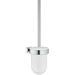 Grohe Essentials Cube Toilet Brush Set Material: Glass and Metal Wall Mounted Concealed Fastening Durable Sparkling Sheen Chrome 40513001 Grohe Essentials Cube Toilet Brush Set Material: Glass and Metal Wall Mounted Concealed Fastening Durable Sparkling Sheen Chrome 40513001