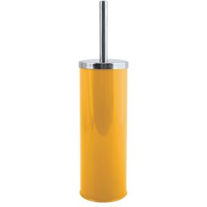 MSV Miami Toilet Brush with Hygienic Container Saffron Yellow, 9x39cm MSV Miami Toilet Brush with Hygienic Container Saffron Yellow, 9x39cm