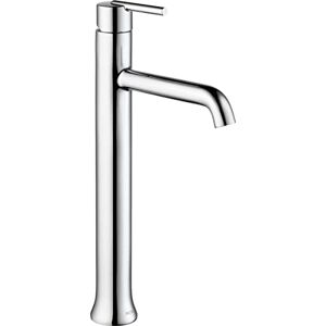 DELTA Faucet Trinsic Vessel Sink Faucet, Single Hole Bathroom Faucet, Single Handle Bathroom Faucet Chrome, Diamond Seal Technology, Chrome 759-DST DELTA Faucet Trinsic Vessel Sink Faucet, Single Hole Bathroom Faucet, Single Handle Bathroom Faucet Chrome, Diamond Seal Technology, Chrome 759-DST