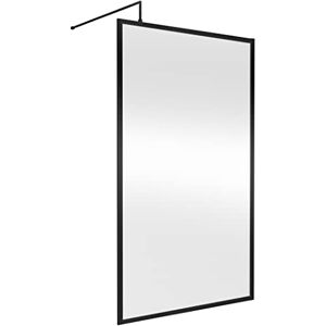 Hudson Reed WRFBP1912 Full Outer Frame Wetroom Screens Full Outer Frame 8mm Toughened Safety Glass Wetroom Screen, 1950mm x 1200mm, Matt Black Hudson Reed WRFBP1912 Full Outer Frame Wetroom Screens Full Outer Frame 8mm Toughened Safety Glass Wetroom Screen, 1950mm x 1200mm, Matt Black