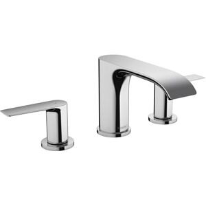 Hansgrohe Vivenis Modern 2-Handle 3-Hole 5-inch Tall Bathroom Sink Faucet in Chrome, 75033001 Hansgrohe Vivenis Modern 2-Handle 3-Hole 5-inch Tall Bathroom Sink Faucet in Chrome, 75033001