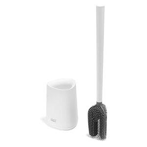 Joseph Joseph Flex 360 Lite Silicone Toilet Brush & Holder, 360 Clean, Anti-Drip, Replaceable Head, White Joseph Joseph Flex 360 Lite Silicone Toilet Brush & Holder, 360 Clean, Anti-Drip, Replaceable Head, White