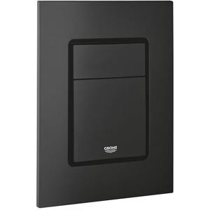 Grohe Skate Cosmopolitan S Flush Plate for Concealed Cisterns (Dual Flush or Start-and-Stop Actuation for Pneumatic Drop Valve AV1, Water Saving, Vertical Fit), Size 130x172mm, Phantom Black, 37535KF0 Grohe Skate Cosmopolitan S Flush Plate for Concealed Cisterns (Dual Flush or Start-and-Stop Actuation for Pneumatic Drop Valve AV1, Water Saving, Vertical Fit), Size 130x172mm, Phantom Black, 37535KF0