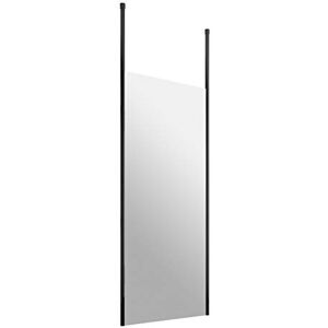 Hudson Reed BGPCP080 Modern Bathroom Black Profile Free Standing Wetroom Screen With 2 Ceiling Posts, 800mm, Black Hudson Reed BGPCP080 Modern Bathroom Black Profile Free Standing Wetroom Screen With 2 Ceiling Posts, 800mm, Black