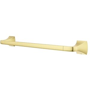 PFISTER Bruxie Bath Towel Bar for Bathroom, 18-Inch, Wall-Mounted, Screw-In, Brushed Gold Finish, BTBBIE1BG PFISTER Bruxie Bath Towel Bar for Bathroom, 18-Inch, Wall-Mounted, Screw-In, Brushed Gold Finish, BTBBIE1BG