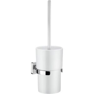 SMEDBO Toilet Brush Wallmount, Polished Chrome OK333P Ice Holder Porcelain, Silver, 10.8 x 11 x 39.4 cm SMEDBO Toilet Brush Wallmount, Polished Chrome OK333P Ice Holder Porcelain, Silver, 10.8 x 11 x 39.4 cm