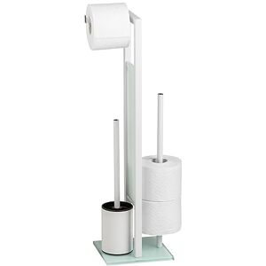 WENKO 21565100 Free standing toilet brush Rivalta White Steel, 18 x 70 x 23 cm, White WENKO 21565100 Free standing toilet brush Rivalta White Steel, 18 x 70 x 23 cm, White