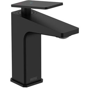 Bristan DEL ES BAS BLK Delgado Eco Start Basin Mixer with Clicker Waste, Black Bristan DEL ES BAS BLK Delgado Eco Start Basin Mixer with Clicker Waste, Black