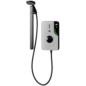Triton Showers ENlight® Back to Wall Kit Thermostatic Electric Shower 9.5 kW Smart Shower Digital Shower with Black Showerhead & Anti Twist Hose Grey Electric Shower Unit Triton Showers ENlight® Back to Wall Kit Thermostatic Electric Shower 9.5 kW Smart Shower Digital Shower with Black Showerhead & Anti Twist Hose Grey Electric Shower Unit
