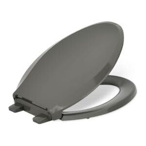 Kohler 4636-RL-58 Cachet READYLATCH Quiet Close Elongated Toilet SEAT, Grey, Thunder Gray Kohler 4636-RL-58 Cachet READYLATCH Quiet Close Elongated Toilet SEAT, Grey, Thunder Gray