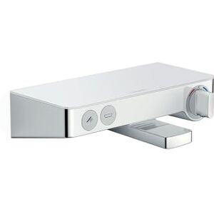 Hansgrohe ShowerTablet Select 300 thermostatic bath and shower mixer, white/chrome Hansgrohe ShowerTablet Select 300 thermostatic bath and shower mixer, white/chrome