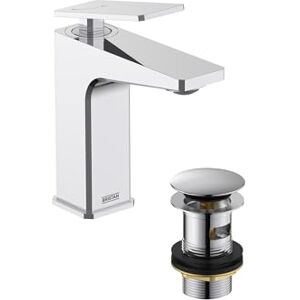 Bristan Delgado Eco Start Basin Mixer with Clicker Waste Chrome Bristan Delgado Eco Start Basin Mixer with Clicker Waste Chrome