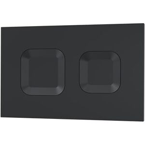 nuie XTY009PS4 Bathroom Accessories Modern Dual Flush Plate with Square Buttons, 267 x 170 x 11mm, Matt Black nuie XTY009PS4 Bathroom Accessories Modern Dual Flush Plate with Square Buttons, 267 x 170 x 11mm, Matt Black