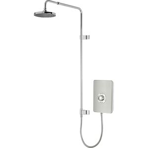 Triton Showers Collections UNIQ® Shower Electric 9.5 KW I Brushed Steel I Electrical Showers with Rainfall Showerhead and Anti Twist Hose Best Electric Shower Units for Bathrooms Triton Showers Collections UNIQ® Shower Electric 9.5 KW I Brushed Steel I Electrical Showers with Rainfall Showerhead and Anti Twist Hose Best Electric Shower Units for Bathrooms