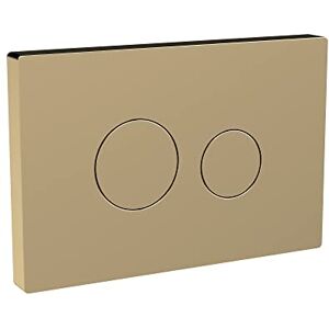 nuie MDPP03R Ceramics Accessories Round Push Button Plate for Pneumatic Dual Flush, 70mm x 99mm, Brushed Brass nuie MDPP03R Ceramics Accessories Round Push Button Plate for Pneumatic Dual Flush, 70mm x 99mm, Brushed Brass