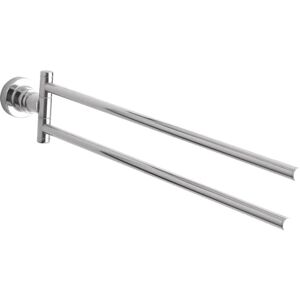 tesa UK tesa LUUP Swing Arm Towel Bar No Drill Two-Armed Towel Rail Chromed Metal and Stainless for the Bathroom with Swivelling Arms Includes Removable Glue Solution tesa UK tesa LUUP Swing Arm Towel Bar No Drill Two-Armed Towel Rail Chromed Metal and Stainless for the Bathroom with Swivelling Arms Includes Removable Glue Solution