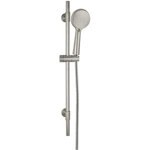 WENKO Young Shower Set 66 cm Brushed Stainless Steel Shower Head with 3 Functions Shower Hose 150 cm Suitable for Instantaneous Water Heaters Universal Connection ½ Inch Silver Matt WENKO Young Shower Set 66 cm Brushed Stainless Steel Shower Head with 3 Functions Shower Hose 150 cm Suitable for Instantaneous Water Heaters Universal Connection ½ Inch Silver Matt