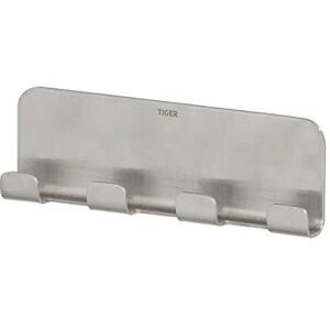 Tiger Colar, Towel hook multi, Brushed stainless steel, 20x155x49mm Tiger Colar, Towel hook multi, Brushed stainless steel, 20x155x49mm