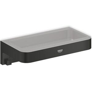 Grohe Start Cube QuickFix Shower Basket – Bathroom Wall Mounted Shelf (Metal and Plastic, Including Screws and Dowels), Size 200 mm, Extra Easy to Fit with QuickGlue, Matt Black, 411072430 Grohe Start Cube QuickFix Shower Basket – Bathroom Wall Mounted Shelf (Metal and Plastic, Including Screws and Dowels), Size 200 mm, Extra Easy to Fit with QuickGlue, Matt Black, 411072430
