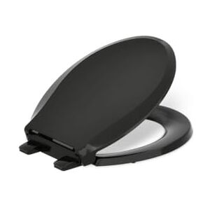 Kohler 4639-RL-7 Cachet READYLATCH Quiet Close Round Toilet SEAT, Black Kohler 4639-RL-7 Cachet READYLATCH Quiet Close Round Toilet SEAT, Black