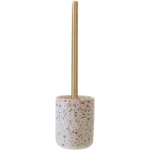 Premier Housewares Effortless Cleaning Toilet Brush Gold Finish Handle With Holder Effortless Cleaning Contemporary Terrazzo Design Grey Finish 9x37x9 Premier Housewares Effortless Cleaning Toilet Brush Gold Finish Handle With Holder Effortless Cleaning Contemporary Terrazzo Design Grey Finish 9x37x9