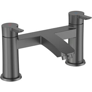 Bristan Apelo Bath Filler Tap with Ceramic Disc Valves, Deck Mounted, Gun Metal Grey Finish Bristan Apelo Bath Filler Tap with Ceramic Disc Valves, Deck Mounted, Gun Metal Grey Finish
