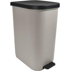 MSV Harper Oval Trash Can 35 L Made from 100% Recycled Polypropylene, Elegant and Practical Design for Your Kitchen or Bathroom, for Everyday Use, Taupe, Polypropylene Recycled 35 L MSV Harper Oval Trash Can 35 L Made from 100% Recycled Polypropylene, Elegant and Practical Design for Your Kitchen or Bathroom, for Everyday Use, Taupe, Polypropylene Recycled 35 L