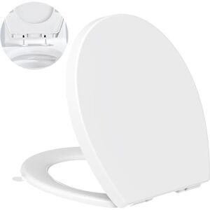 YEAUPE PRO Soft Close Toilet Seat White O Shaped Toulet Seat with Slow Close & Quick Release Adjustable Hinges, Easy Clean & Simple Install,Universal Bathroom WC Pan & Bowl Loo Cover 44.7 x 37.2 cm YEAUPE PRO Soft Close Toilet Seat White O Shaped Toulet Seat with Slow Close & Quick Release Adjustable Hinges, Easy Clean & Simple Install,Universal Bathroom WC Pan & Bowl Loo Cover 44.7 x 37.2 cm