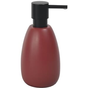 Spirella Sven soap dispenser made of polyresin 260 ml for an elegant and practical bathroom, ideal for everyday use and modern design, berry, POLYRÉSINE ET BOIS DE CAOUTCHOUC Spirella Sven soap dispenser made of polyresin 260 ml for an elegant and practical bathroom, ideal for everyday use and modern design, berry, POLYRÉSINE ET BOIS DE CAOUTCHOUC